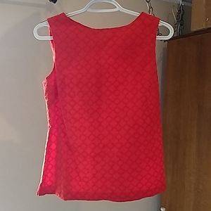 Talbot's Orange sleeveless blouse, petite small